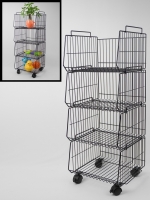 Stackable storage rack