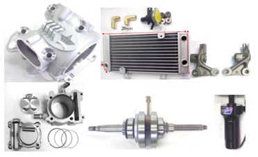 Cygnus 125, water cooler Cylinder and air cooler cylinder head Kit