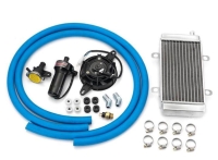Over size radiator+ fan+ thermostat + hose water