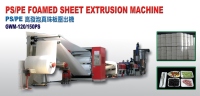 PS / PE Foamed Sheet Extrusion Machine PS / PE Foamed Sheet Extrusion Machine