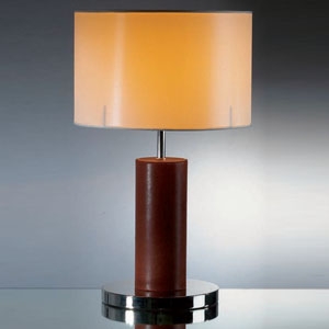 Leather Table Lamp