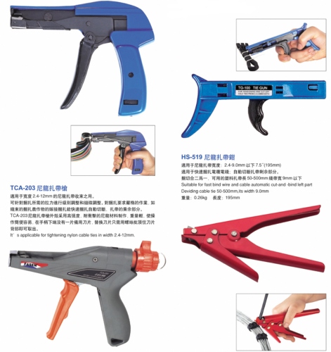 Cable-tie tensioning tools