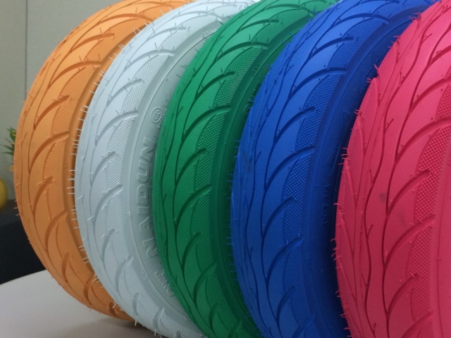 Colorful tires