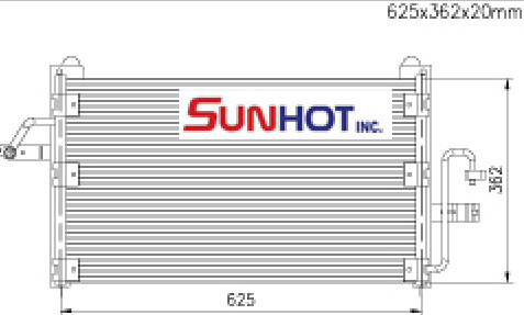 Daewoo NUBIRA 1 - CDW005 - Condenser Daewoo NUBIRA 1 - CDW005 - Condenser