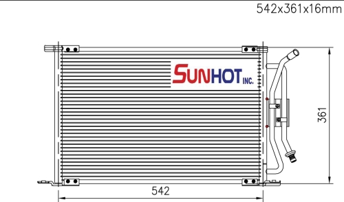 Ford FIESTA - CFD034 - Condenser Ford FIESTA - CFD034 - Condenser