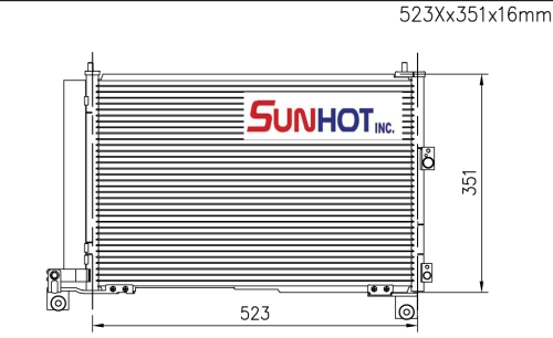Ford SUBCOOL - CFD055 - Condenser Ford SUBCOOL - CFD055 - Condenser