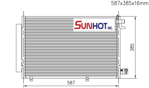 Ford FIESTA - CFD057 - Condenser Ford FIESTA - CFD057 - Condenser