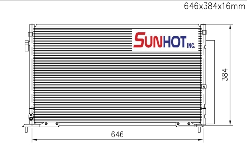 Honda LX COUPE - CHD039 - Condenser Honda LX COUPE - CHD039 - Condenser