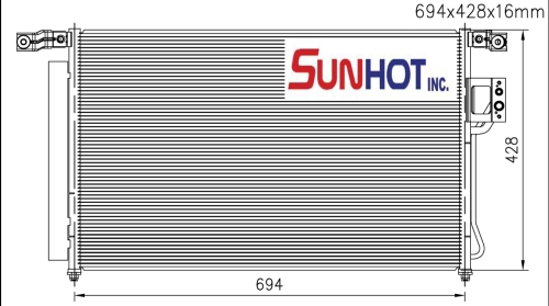 Hyundai FE - CHL024 - Condenser