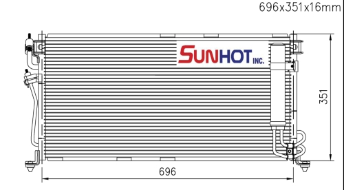 Mitsubishi LANCER JT-41 - CMB028 - Condenser