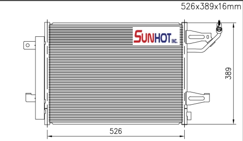 Mitsubishi COLT - CMB050 - Condenser Mitsubishi COLT - CMB050 - Condenser