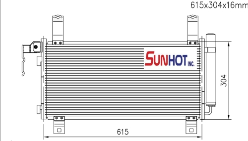 Mazda M6 - CMZ009 - Condenser