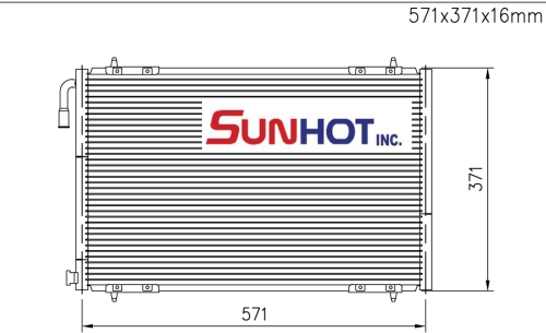 Peugeot 206 - CPG005 - Condenser Peugeot 206 - CPG005 - Condenser