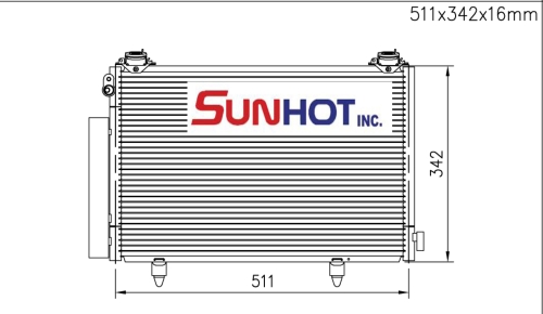 Toyota ECHO - CTY085 - Condenser
