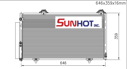 Toyota SCION XA - CTY087 - Condenser Toyota SCION XA - CTY087 - Condenser