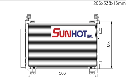 Toyota YARIS - CTY089 - Condenser