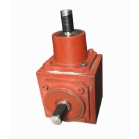 Right-angle transmission gearboxes