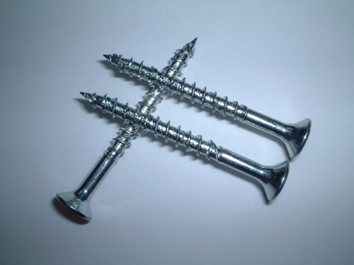 Wood screw (dual-spiral, 4-ridge) Wood screw (dual-spiral, 4-ridge)