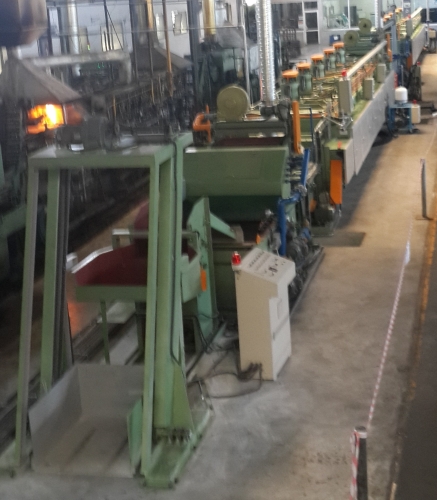 Continuous infusion of carburizing quenching. Back to the stove