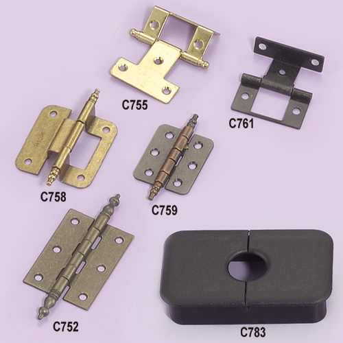 Brass And Iron Door Hinges (Stamped)