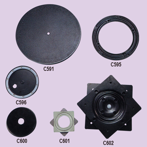 Stamped Metallic And Plastic Swivel Discoid, Rotary Rings (Lazy Susan) Stamped Metallic And Plastic Swivel Discoid, Rotary Rings (Lazy Susan)