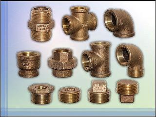 PLUMBLING, PIPE FITTINGS, BRONZE FITTINGS, BRASS FITTINGS, FITTINGS