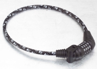 Pattern Key+4-Dial Combination Cable Lock