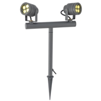 Twin spot head outdoor spotlight SHARP COB LED garden light
