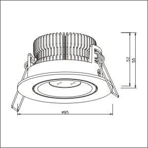 New design COB LED Downlight