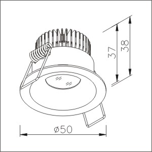 Recessed COB Down Light 4W Down Light