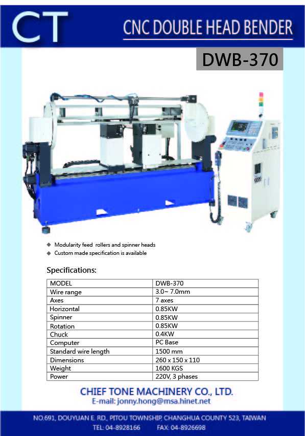 CNC Wire bender