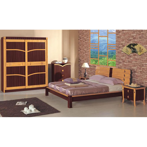 Bed and Beside Cupboard Bed and Beside Cupboard