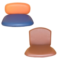 Leatherette-Wrapped Bentwood Seats And Backrests