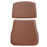 Leatherette-Wrapped Bentwood Seats And Backrests