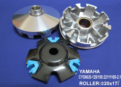 Enlarged dual groove pulley