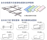 Ceiling Panels, C&Z Cold Rolling Machine for Steel Sheet and Space Frames