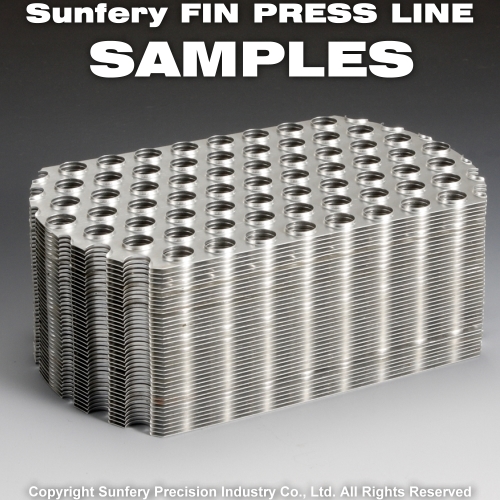 SUNFERY FIN PRESS LINE SAMPLES.