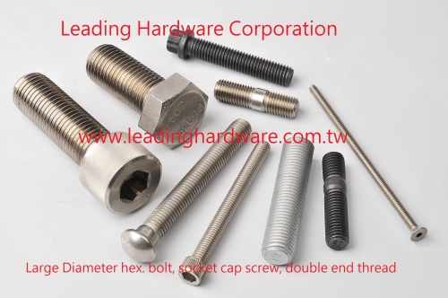 Large Diameter hex bolt, high tensile bolt, socket cap screw, double end studs