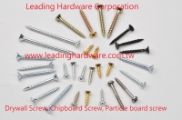 Drywall screw, chipboard screw, particle board screw
