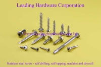 Stainless steel screw - self drilling, self tapping, machine and drywall