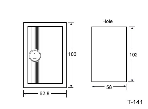 Metal Cabinet Door Lock