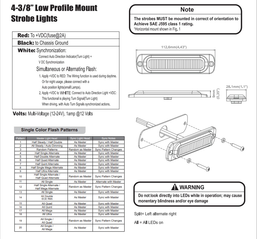 LED Warning Light