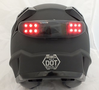 Motocycle Helmet Warning Light