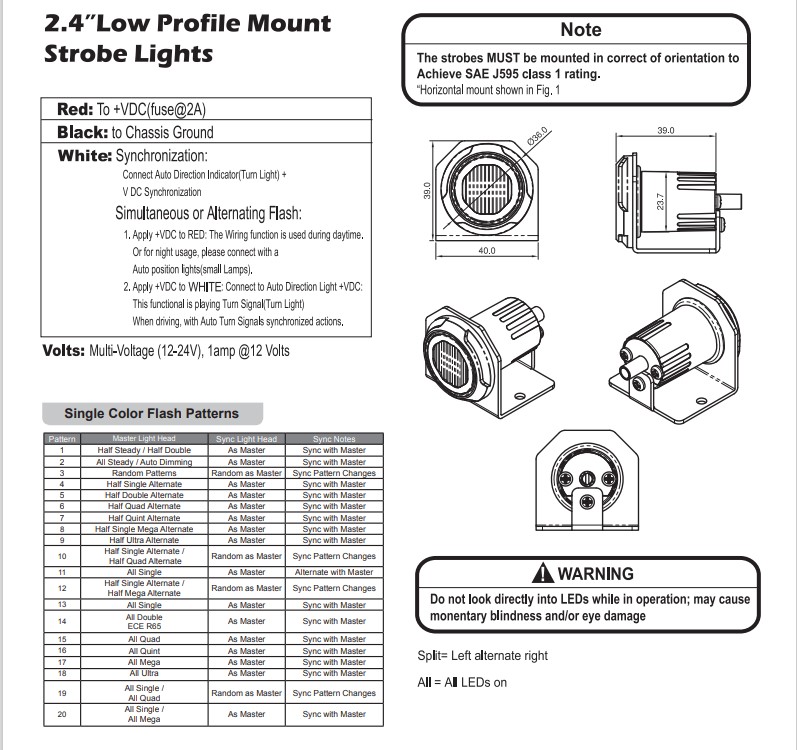 LED Warning Light