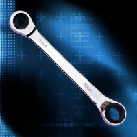 Double Box End Reversible Ratchet Wrench