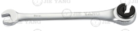 Brake pipe ratchet wrench