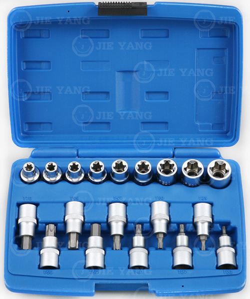 E-type socket & Bit socket-19pcs(B)