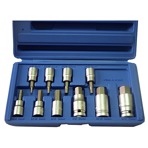 3/8” DR. & 1/2” DR. Hex Bit Socket (S.A.E) (Metric) 3/8” DR. & 1/2” DR. Hex Bit Socket (S.A.E) (Metric)