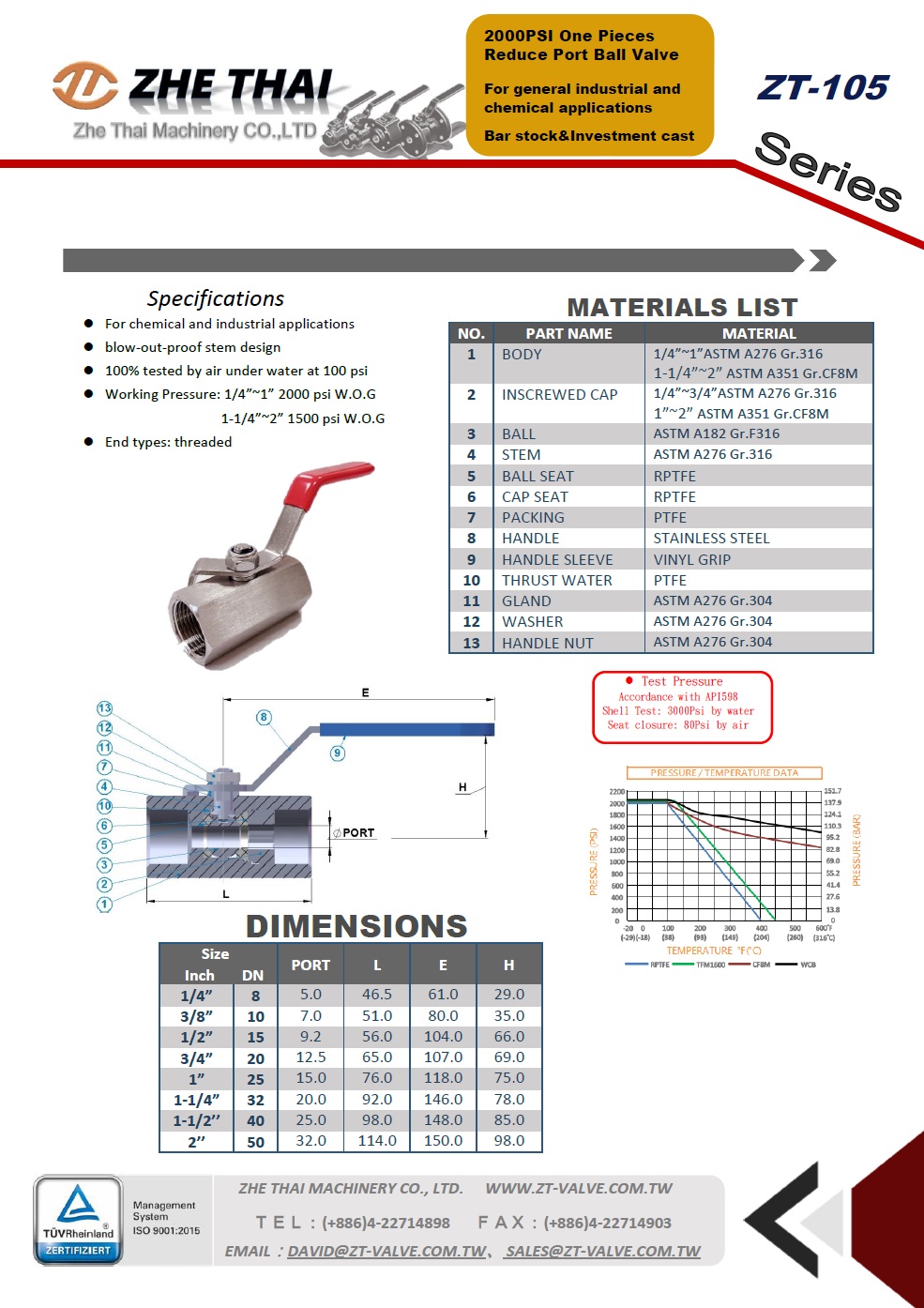 ZT-105 Ball Valve