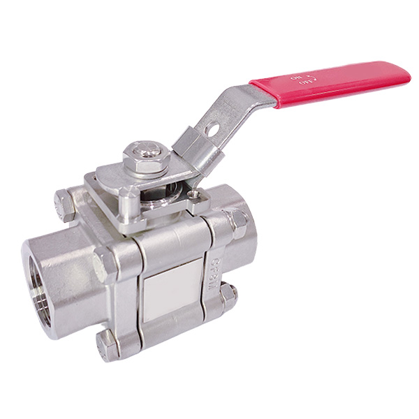 2000PSI Three Piece Encapsulated Bolted Ball Valve, ISO5211 Low Mount Pad